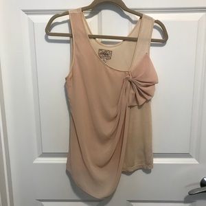 Anthropologie Deletta Chiffon Bow Top